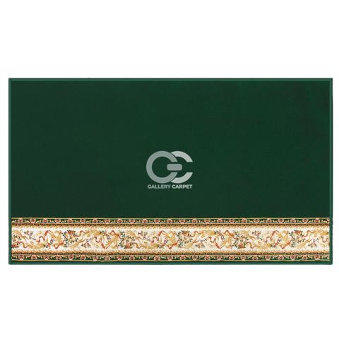 Sajadah masjid merk Super Royal motif klasik polos warna hijau kode 7663A posisi horizontal