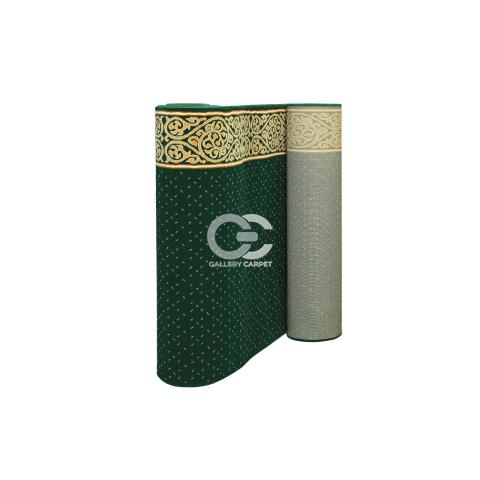Sajadah masjid merk Platinum motif akar berbintik warna hijau kode 047