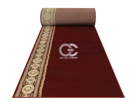 Sajadah masjid merk Super Royal motif wajik warna merah kode 7676A posisi vertikal