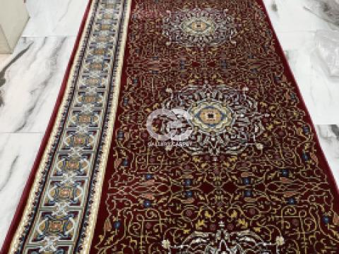 Karpet Sajadah Rol Masjid buatan Turki merk Turkishtan Mosque (Turki) warna coklat dan motif klasik